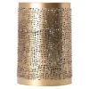 O'malley Kaarsen>Kaarshouder Langonnet goud zwart 12 x 18 cm