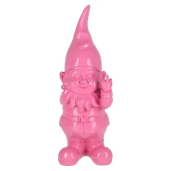 Woondecoratie>Kabouter met middelvinger 27 cm fuchsia