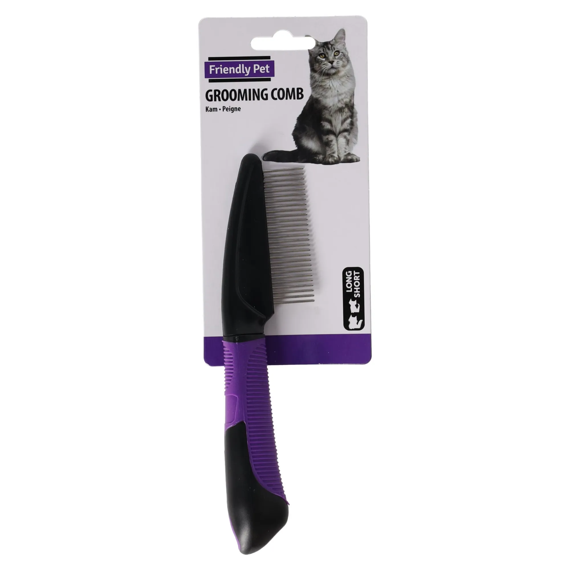 Friendly Pet Kattenverzorging>Kam kat medium + handvat