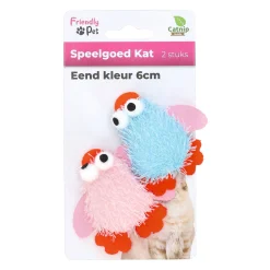 Friendly Pet Kattenspeeltjes>Kattanspeeltje eend kleur 6 cm 2st.