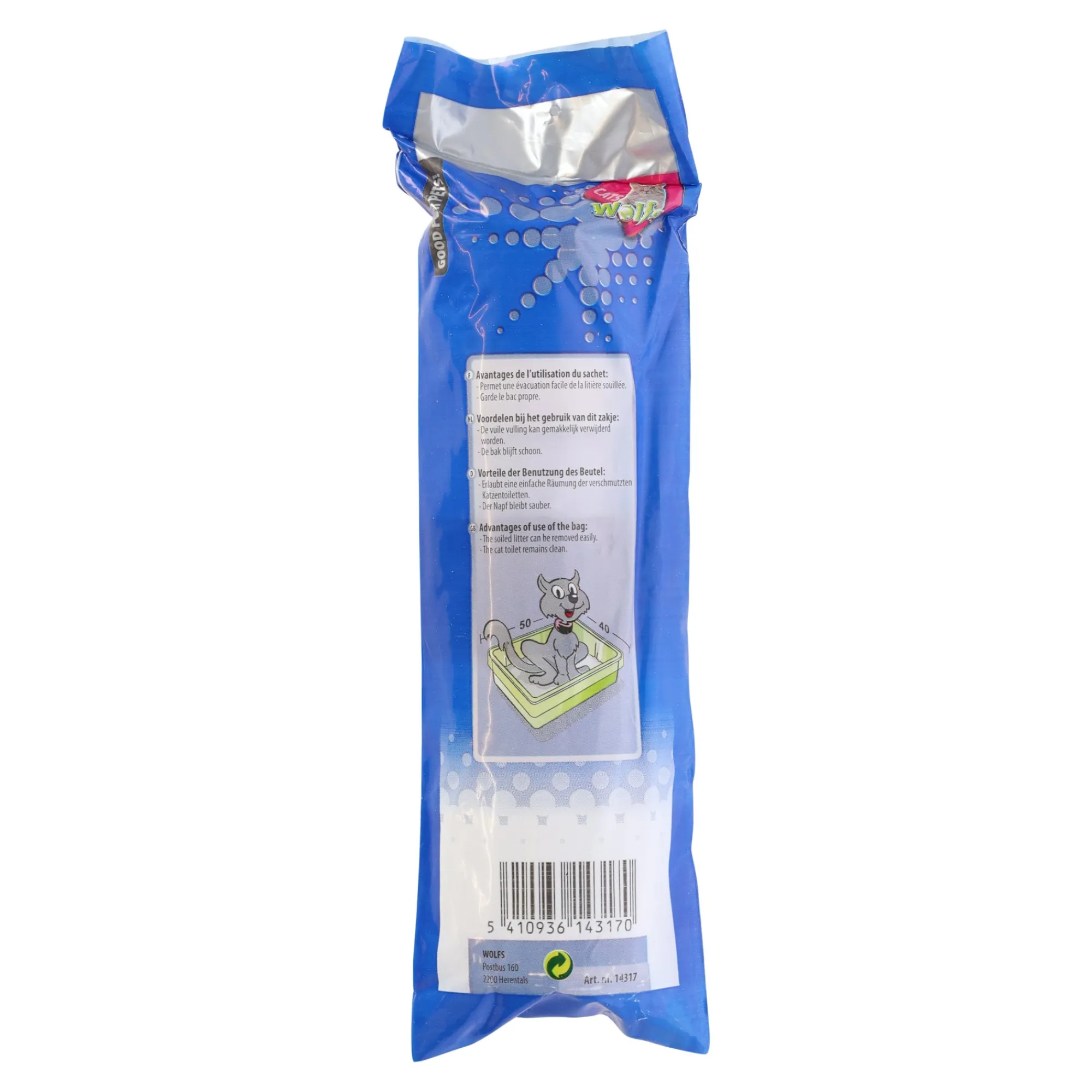 Wolfs Kattenbak>Kattenbakzak 40st 50cm