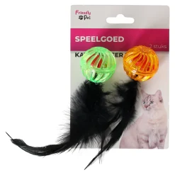 Friendly Pet Kattenspeeltjes>Kattenspeeltje bal + veer 2st FP