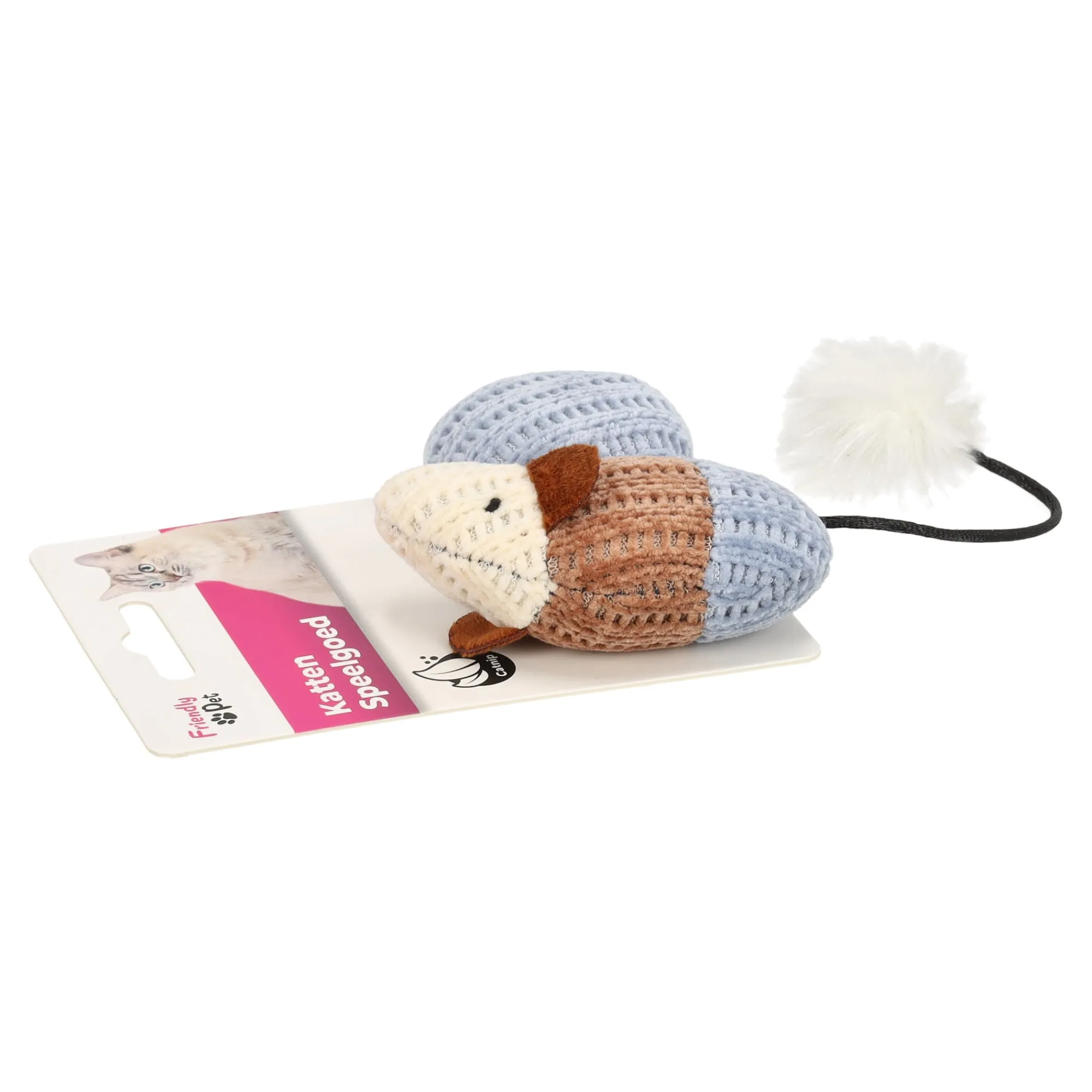 Friendly Pet Kattenspeeltjes>Kattenspeeltje Blaro muis+bal blauw FP