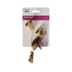 Friendly Pet Kattenspeeltjes>Kattenspeeltje muis + veer eco FP