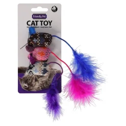 Friendly Pet Kattenspeeltjes>Kattenspeeltje muis glamour 3st