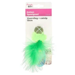 Friendly Pet Kattenspeeltjes>Kattenspeeltje vuurvlieg+catnip 13cm FP