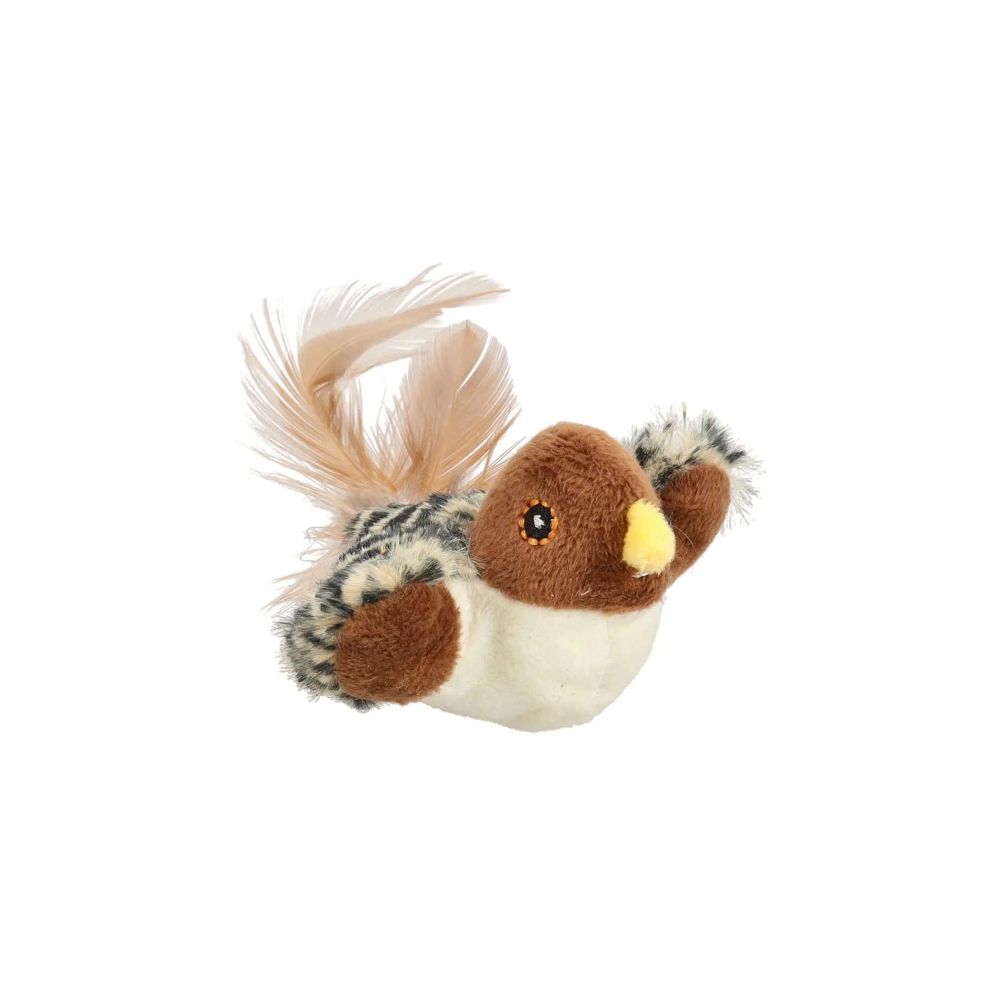 Friendly Pet Kattenspeeltjes>Kattenspeeltje Zinga vogel bruin 10x13x4,5cm FP