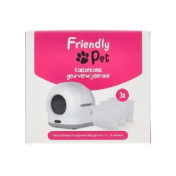 Friendly Pet Kattenbak|Kattenverzorging>Kattentoilet geurverwijderaar 3st.