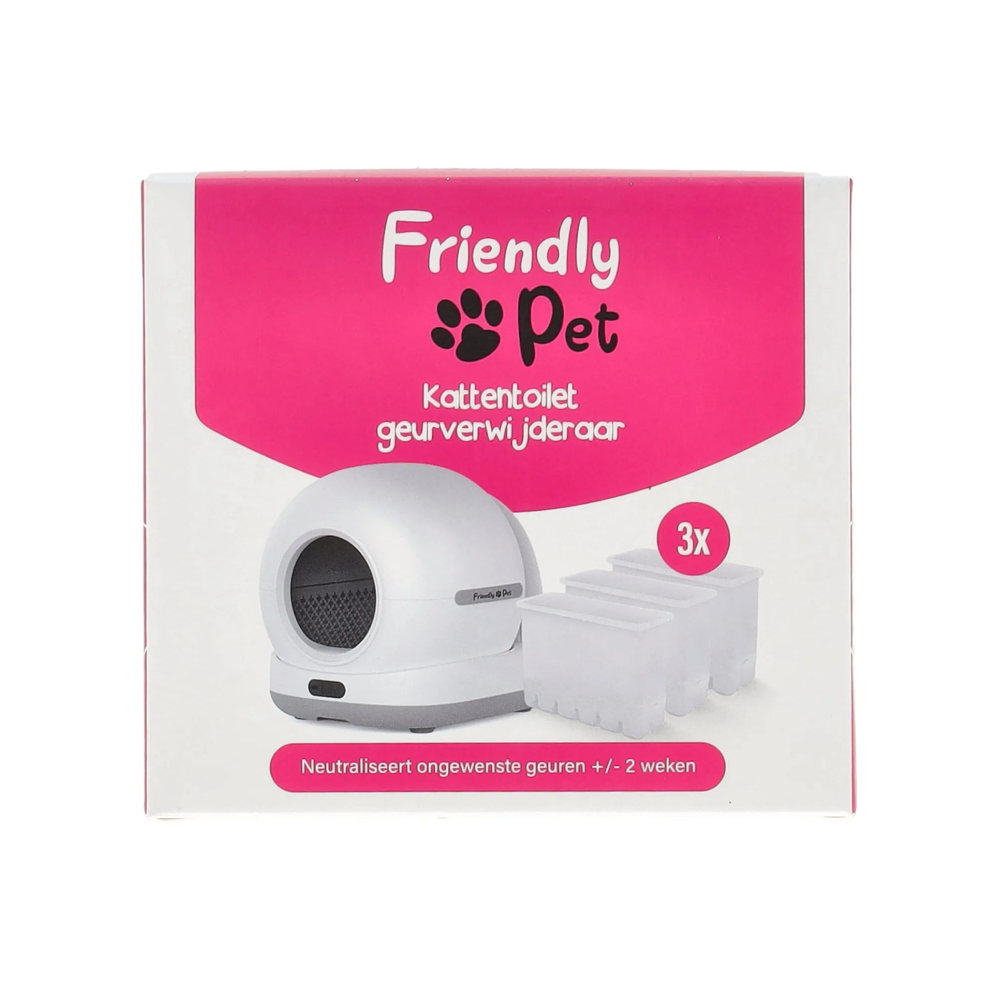 Friendly Pet Kattenbak|Kattenverzorging>Kattentoilet geurverwijderaar 3st.