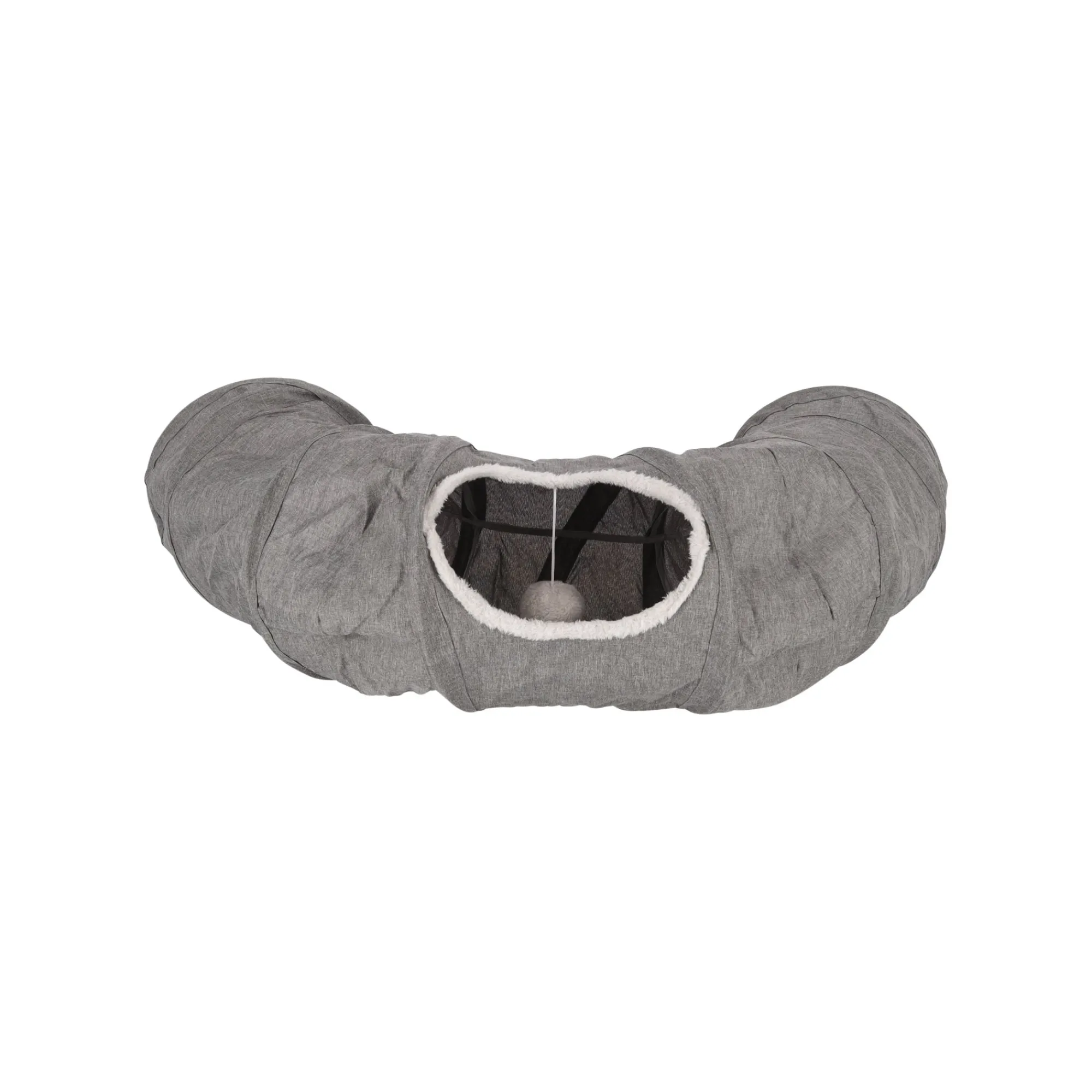 Friendly Pet Kattenspeeltjes>Kattentunnel + kussen Gotar grijs 95cm FP