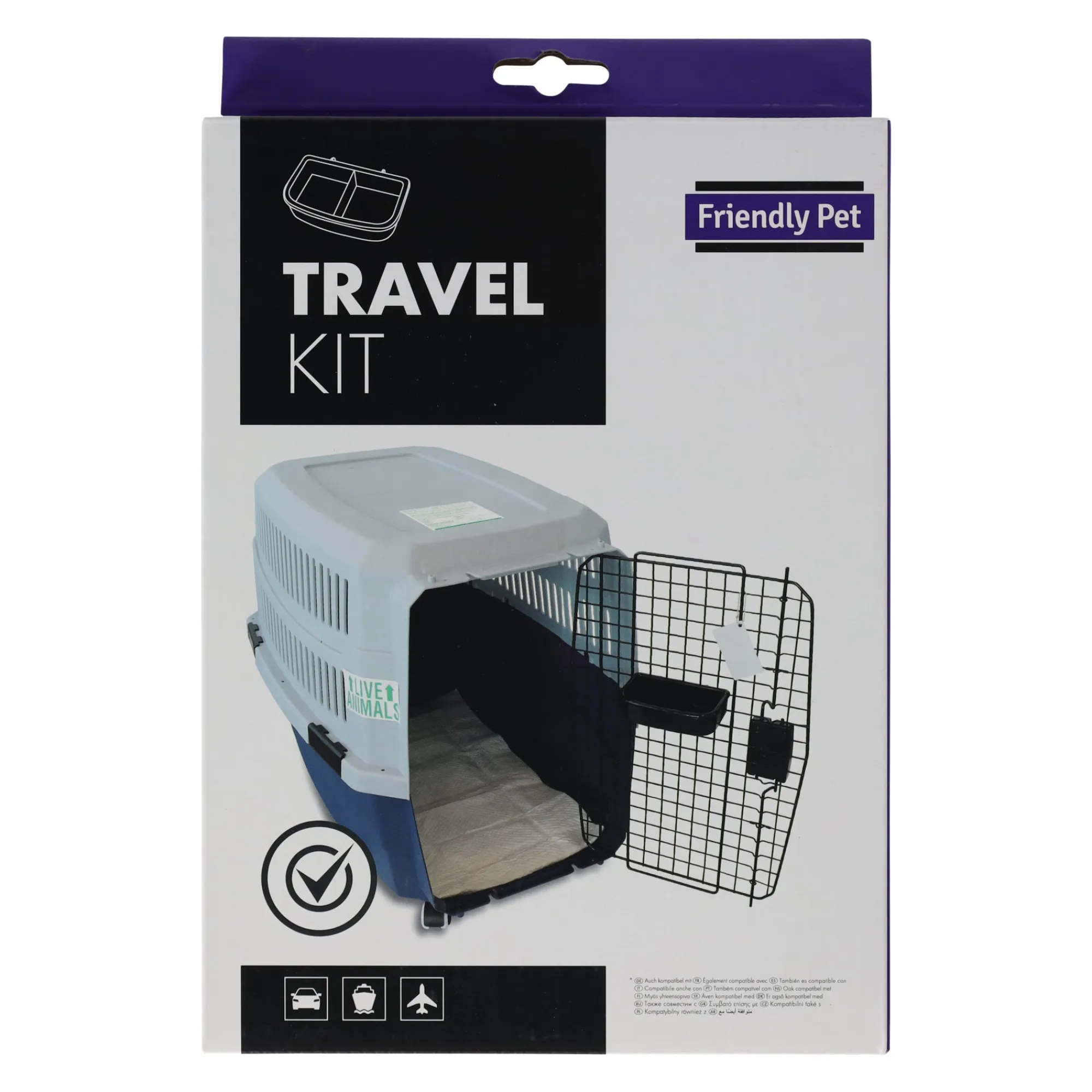 Friendly Pet Reizen Hond>Kennel Avion reiskit