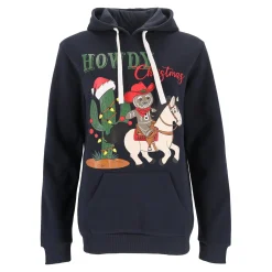 Kerstkleding>Kerst hoodie Howdy XS