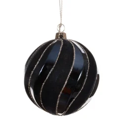 Kerstballen>Kerstbal 8 cm donkerblauw