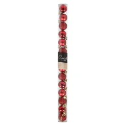 O'malley Kerstballen>Kerstbal 3 cm mix tube 14st. rood