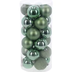O'malley Kerstballen>Kerstbal 4cm mix koker 24st pine green