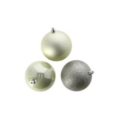 O'malley Kerstballen>Kerstbal 4cm mix 24st white mint