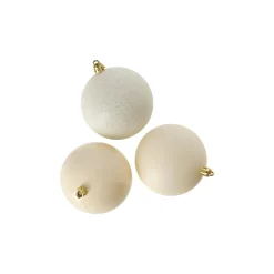 O'malley Kerstballen>Kerstbal 4cm mix 24st whool white