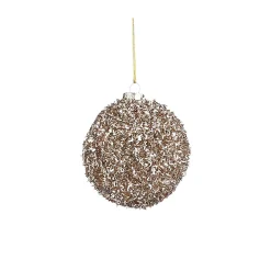 Mica Decorations Kerstballen>Kerstbal onbreekbaar champagne 8cm
