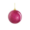 Mica Decorations Kerstballen>Kerstbal onbreekbaar fuchsia 10cm