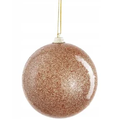 Mica Decorations Kerstballen>Kerstbal onbreekbaar goud 8 cm