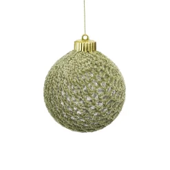 Mica Decorations Kerstballen>Kerstbal onbreekbaar groen 8cm