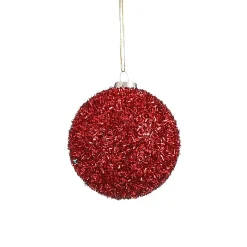 Mica Decorations Kerstballen>Kerstbal onbreekbaar rood 8cm