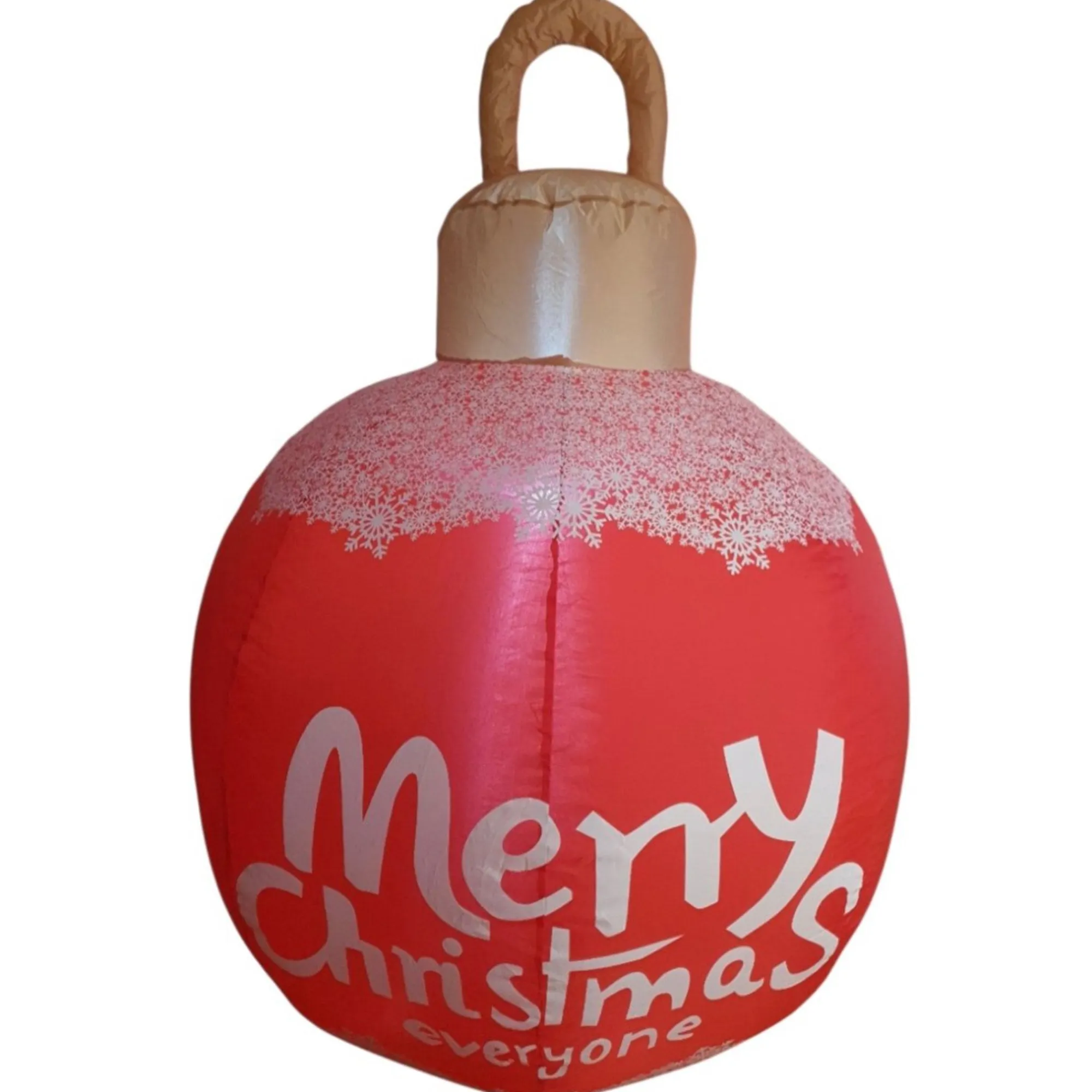 Kerstballen>Kerstbal opblaasbaar 90x125cm