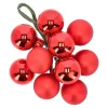 Kerstballen>Kerstbal tros 2cm 10st rood