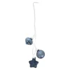 Kerstballen>Kerstbal tros mix 3st. midnight blue