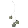 Kerstballen>Kerstbal tros mix 3st. rosemary green