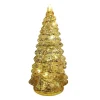 O'malley Kerstdecoratie>Kerstboom goud glas 18 cm met LED-lampjes