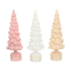 Kerstdecoratie>Kerstboom LED 40 cm roze, wit of goud