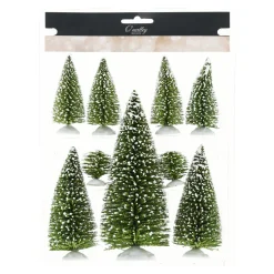 O'malley Kerstdorp>Kerstboomset 9-delig groen