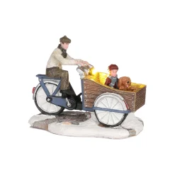 Luville Kerstdorp>Kerstdorp Bakfiets familie