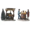 Luville Kerstdorp>Kerstdorp Bierkraam 12x8x10cm