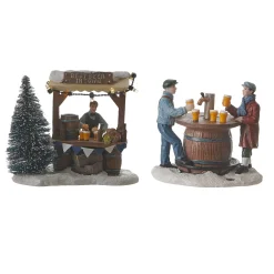 Luville Kerstdorp>Kerstdorp Bierkraam 12x8x10cm