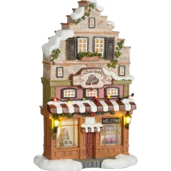Luville Kerstdorp>Kerstdorp Chocoladewinkel 17x8x27cm