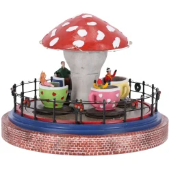 O'malley Kerstdorp>Kerstdorp draaiende kopjes 26x20cm