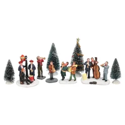 O'malley Kerstdorp>Kerstdorp muziekanten set 11-delig