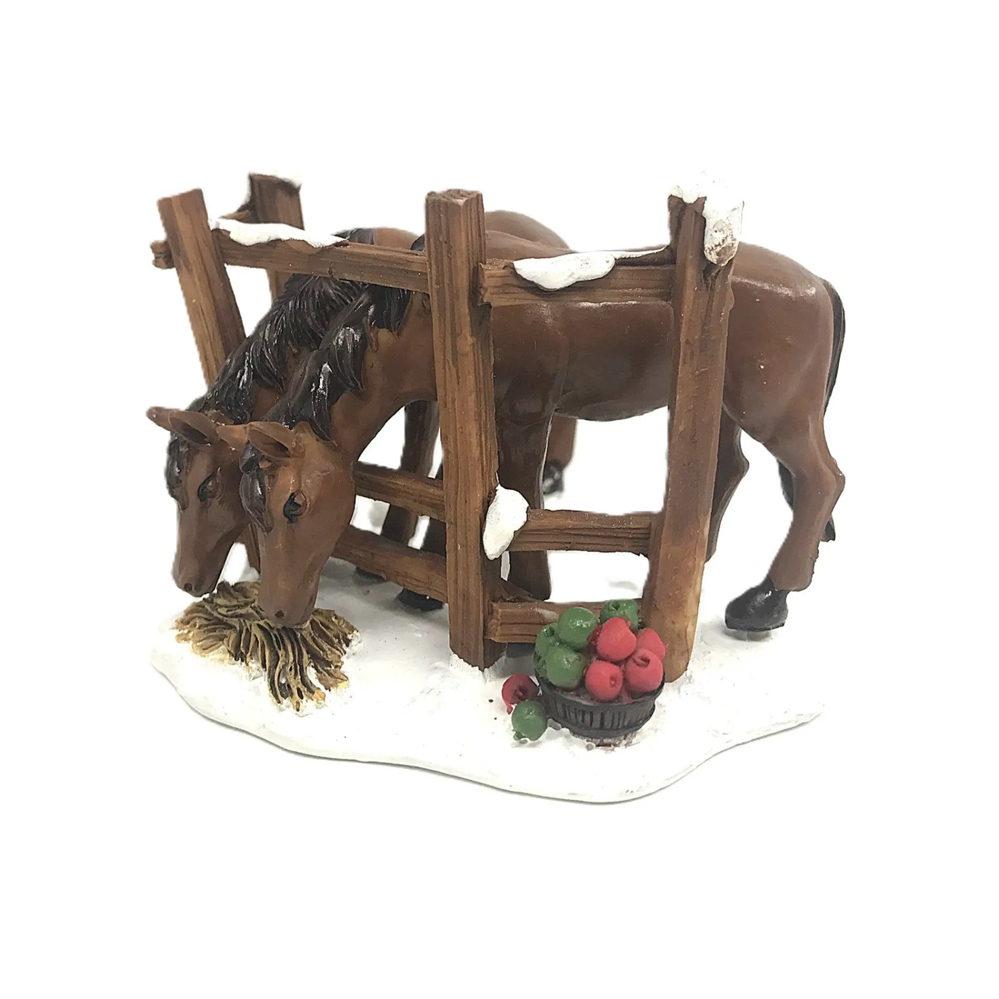 Kerstdorp>Kerstdorp paard 9x8cm
