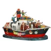 Luville Kerstdorp>Kerstdorp Pakjesboot 32 x 17 x 19 cm