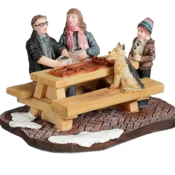 Luville Kerstdorp>Kerstdorp Sjoelen 9x6x5cm