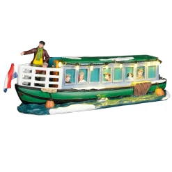 Luville Kerstdorp>Kerstdorp Toerboot 25x9x9cm