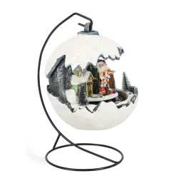 O'malley Kerstdorp>Kerstdorp trein sneeuwbal op voet