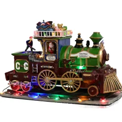 O'malley Kerstdorp>Kerstdorp trein 32x20cm