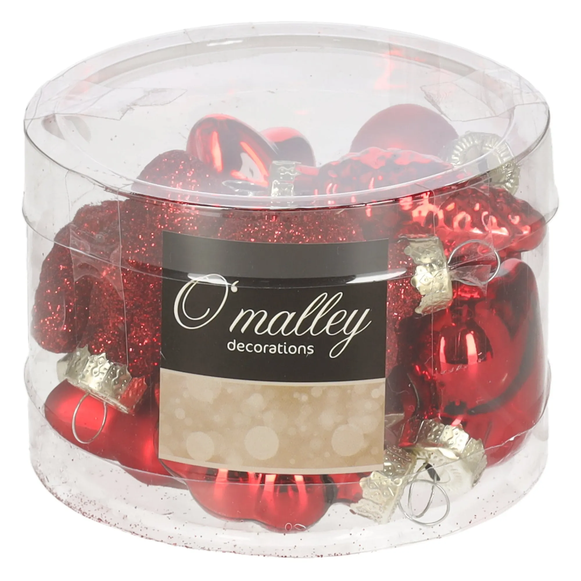 O'malley Kerstballen|Kerstdecoratie>Kersthanger mix 12st. rood