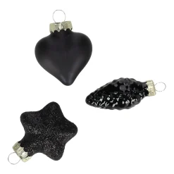 O'malley Kerstballen|Kerstdecoratie>Kersthanger mix 12st. zwart