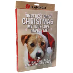Flamingo Hondensnacks>Kerstkalender Chick'n snack hond 24st.
