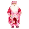 O'malley Kerstdecoratie>Kerstman 60 cm candy pink