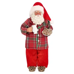 Kerstdecoratie>Kerstman 28 cm pyjama